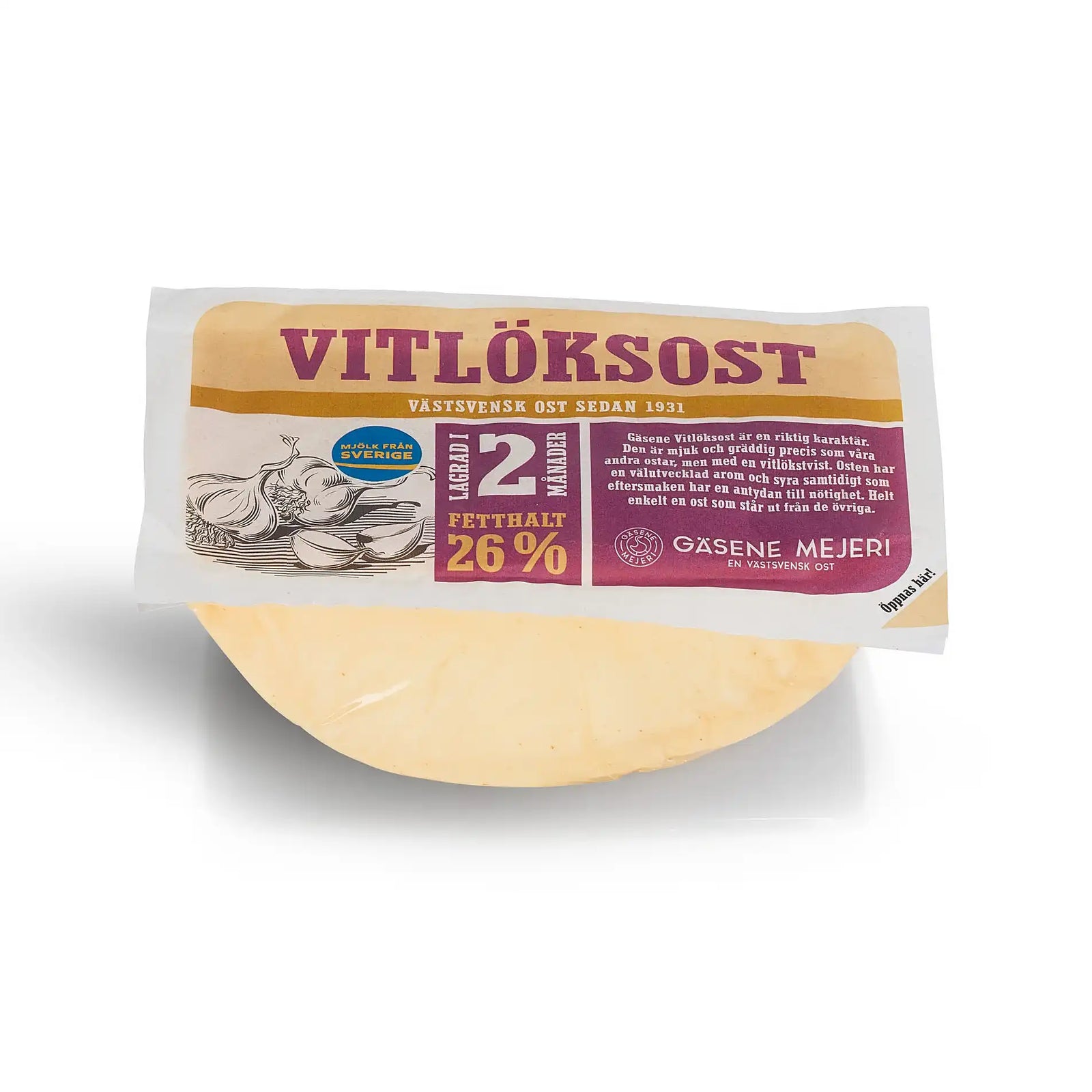 Vitlöksost 26%