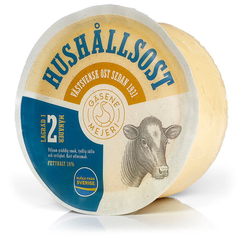 Gäsene mejeris hushållsost 26 %